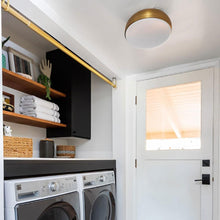 Load image into Gallery viewer, Kosa LED Flush Mount Ceiling Light in laundry room.