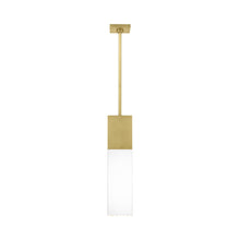 Load image into Gallery viewer, Kulma LED Pendant Light in Natural Brass (Medium).