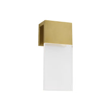 Load image into Gallery viewer, Kulma LED Wall Light in Natural Brass (Small).