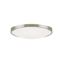 Load image into Gallery viewer, Lance LED Flush Mount Ceiling Light in Small/Satin Nickel.