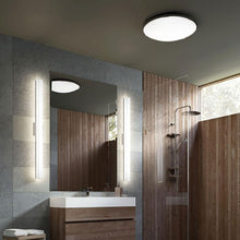 Load image into Gallery viewer, Lance LED Flush Mount Ceiling Light in bathroom.