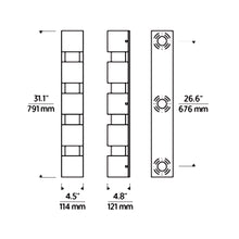 Load image into Gallery viewer, Leagan Outdoor LED Wall Light - line drawing.