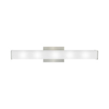 Load image into Gallery viewer, Lynn LED Bath Vanity Light in Satin Nickel.