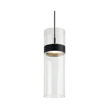 Load image into Gallery viewer, Manette Grande LED Pendant Light in Clear/Clear/Black.