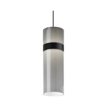 Load image into Gallery viewer, Manette Grande LED Pendant Light in Smoke/Smoke/Black.