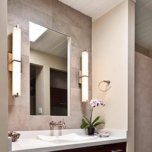 Load image into Gallery viewer, Metro LED Bath Vanity Light in bathroom.