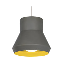 Load image into Gallery viewer, Milo Pendant Light in Gray/Chartreuse.