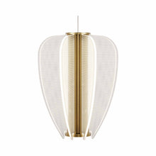 Load image into Gallery viewer, Mini Nyra LED Low Voltage Pendant Light in Plated Brass.