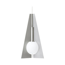 Load image into Gallery viewer, Mini Orbel Pyramid LED Low Voltage Pendant Light in Satin Nickel.