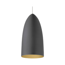 Load image into Gallery viewer, Mini Signal Low Voltage Pendant Light in Rubberized Gray/Gold.