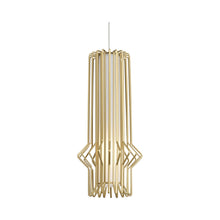 Load image into Gallery viewer, Mini Syrma Low Voltage Pendant Light in Satin Gold.
