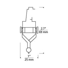 Load image into Gallery viewer, MO-Pivot Head - line drawing.