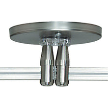 Load image into Gallery viewer, MonoRail Dual-Feed Power Feed Canopy in Satin Nickel.