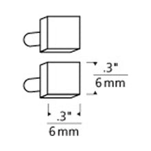 Load image into Gallery viewer, MonoRail End Caps - line drawing.