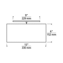 Load image into Gallery viewer, Mulberry Flush Mount Ceiling Light - line drawing.