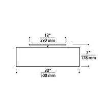 Load image into Gallery viewer, Mulberry Flush Mount Ceiling Light - line drawing.