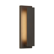 Load image into Gallery viewer, Nate Outdoor LED Wall Light in Large/Bronze.