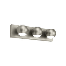 Load image into Gallery viewer, Oko LED Bath Vanity Light in Satin Nickel (3-Light).