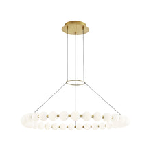 Load image into Gallery viewer, Orbet LED Chandelier in Natural Brass (Medium).