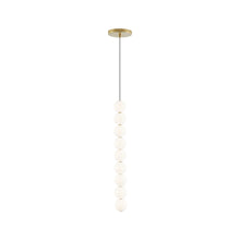 Load image into Gallery viewer, Orbet LED Pendant Light in Natural Brass (9-Light).