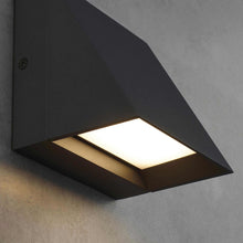Load image into Gallery viewer, Pitch Single Outdoor LED Wall Light in Detail.