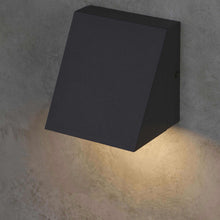 Load image into Gallery viewer, Pitch Single Outdoor LED Wall Light in Detail.