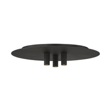 Load image into Gallery viewer, Ponte LED Flush Mount Ceiling Light in Nightshade Black.