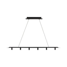 Load image into Gallery viewer, Ponte LED Linear Pendant Light in Nightshade Black.