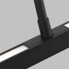 Load image into Gallery viewer, Stagger Halo LED Linear Pendant Light in Detail.