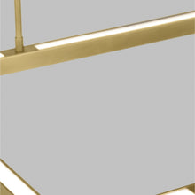 Load image into Gallery viewer, Stagger Halo LED Linear Pendant Light in Detail.