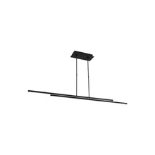 Load image into Gallery viewer, Stagger LED Linear Pendant Light in Nightshade Black (60-Inch).