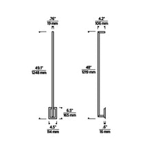Load image into Gallery viewer, Stagger LED Wall Light - line drawing.