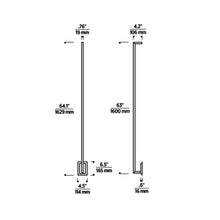 Load image into Gallery viewer, Stagger LED Wall Light - line drawing.