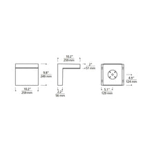 Load image into Gallery viewer, Taag 10 Outdoor LED Wall Light - line drawing.
