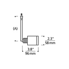 Load image into Gallery viewer, Tellium LED Low Voltage Head - line drawing.