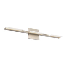 Load image into Gallery viewer, Tris LED Bath Vanity Light in Satin Nickel.