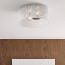 Load image into Gallery viewer, Vetra Flush Mount Ceiling Light in bedroom.