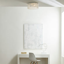 Load image into Gallery viewer, Vetra Flush Mount Ceiling Light in living room.