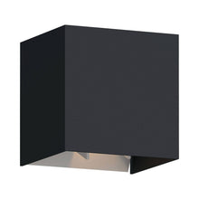 Load image into Gallery viewer, Vex 5 Outdoor LED Wall Light in Black.
