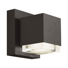 Load image into Gallery viewer, Voto Downlight Outdoor LED Wall Light in Small/Bronze.