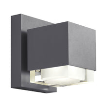 Load image into Gallery viewer, Voto Downlight Outdoor LED Wall Light in Large/Charcoal.