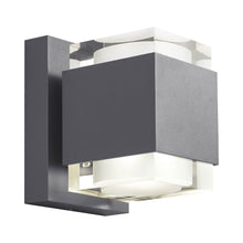 Load image into Gallery viewer, Voto Up / Downlight Outdoor LED Wall Light in Large/Charcoal.