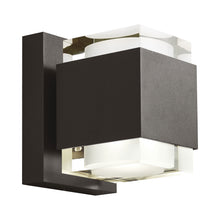 Load image into Gallery viewer, Voto Up / Downlight Outdoor LED Wall Light in Large/Bronze.