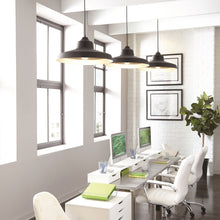 Load image into Gallery viewer, Zevo Pendant Light in office.