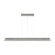 Load image into Gallery viewer, Zhane LED Linear Suspension Light in Satin Nickel.