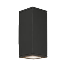 Load image into Gallery viewer, Tegel 12 Downlight Outdoor LED Wall Light in Black.