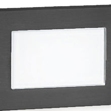 Load image into Gallery viewer, Tempered Glass Rectangular LED Step and Wall Light in Detail.