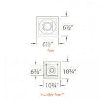 Load image into Gallery viewer, Tesla Multiple Spots 1-Light LED Recessed Trim - line drawing.