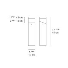 Load image into Gallery viewer, Tetragono Outdoor LED Floor Lamp - line drawing.