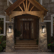Load image into Gallery viewer, Lanister Court Outdoor Wall Light in Outside area.